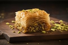 Baklava arabian dessert pistachio. Generate Ai Product Image 1