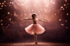 Ballerina small girl theater stage. Generate Ai Product Image 1