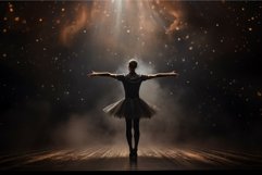 Elegant Ballerina man theater stage. Generate Ai Product Image 1