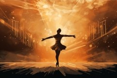 Delicate Ballerina man theater stage. Generate Ai Product Image 1