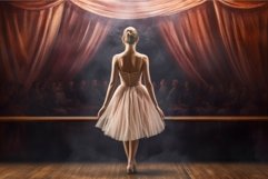 Ballerina woman theater stage. Generate Ai Product Image 1