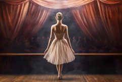 Ballerina woman theater stage. Generate Ai Product Image 1