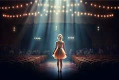 Ballerina woman theater stage. Generate Ai Product Image 1