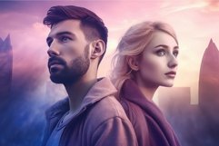 Beautiful woman and man couple. Generate Ai Product Image 1