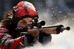 Biathlon sport shoot. Generate Ai Product Image 1