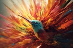 Colorful abstract bird. Generate Ai Product Image 1