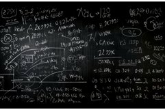 Blackboard scientific formulas lesson. Generate Ai Product Image 1