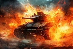 BMP splashes fire shotgun. Generate Ai Product Image 1