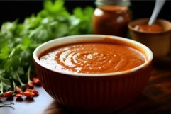 Creamy Bowl chipotle sauce. Generate Ai Product Image 1