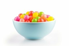 Assorted Bowl colorful candies. Generate Ai Product Image 1