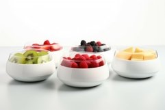 Bowl automatic yogurt maker with drink fruits. Generate Ai Product Image 1