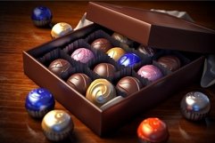 Colorful candies box. Generate Ai Product Image 1
