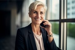 Businesswoman cheerful. Generate Ai Product Image 1