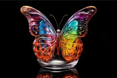 Mesmerizing Glass butterfly. Generate Ai Product Image 1