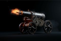Cannon armor fire. Generate Ai Product Image 1