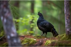 Capercaillie tetrao forest nature. Generate Ai Product Image 1