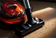 Lightweight Carpet modern vacuum cleaner. Generate Ai Product Image 1