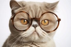 Cat wearing glasses. Generate Ai Product Image 1