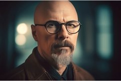 Caucasian bearded male Scandinavian bald. Generate ai Product Image 1