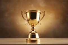 Champion golden trophy. Generate Ai Product Image 1