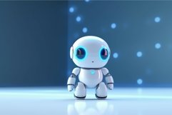 Chatbot robot background. Generate Ai Product Image 1