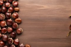 Chestnut background. Generate Ai Product Image 1