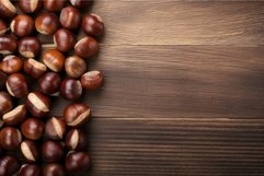 Warm Chestnut background. Generate Ai Product Image 1