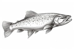 Coloring book river trout. Generate Ai Product Image 1