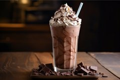 Irresistible Chocolate milkshake cream. Generate Ai Product Image 1