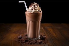 Chocolate milkshake cream. Generate Ai Product Image 1