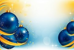 Blue yellow toys christmas background. Generate Ai Product Image 1