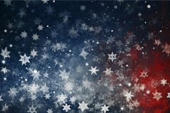 Dark blue red snowflakes christmas background. Generate Ai Product Image 1