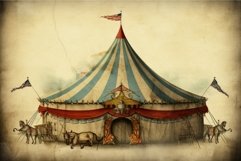 Old circus tent. Generate Ai Product Image 1