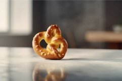 Closeup pretzel salt. Generate AI Product Image 1