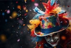 Oversized Clown hat confetti. Generate Ai Product Image 1