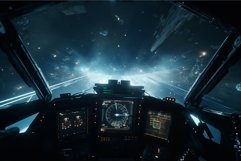 Cockpit space battle. Generate Ai Product Image 1