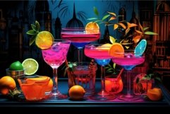 Atmospheric Cocktails club. Generate Ai Product Image 1