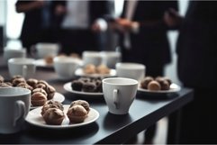 Coffee break buffet conference. Generate ai Product Image 1