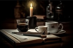 Coffee vintage on table. Generate Ai Product Image 1