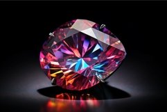 Sparkling Colorful diamond. Generate Ai Product Image 1