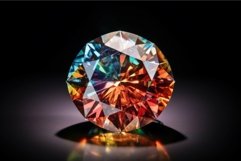 Radiant Colorful diamond. Generate Ai Product Image 1