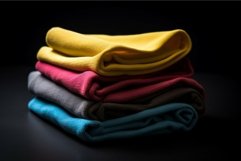 Colored microfiber. Generate Ai Product Image 1