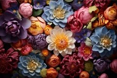 Gleaming Colorful flowers. Generate Ai Product Image 1