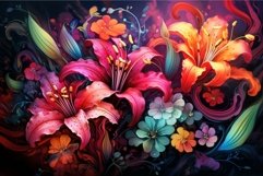 Vibrant Colorful flowers. Generate Ai Product Image 1