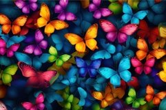 Vibrant Colorful butterflies insects. Colorful room collecti Product Image 1