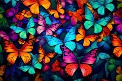 Beautiful Colorful butterflies insects. Colorful room collec Product Image 1
