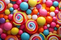 Sugary Colorful candy background. Generate Ai Product Image 1