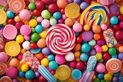 Multicolored Colorful candy background. Generate Ai Product Image 1