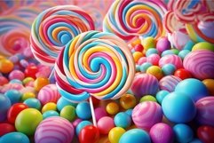 Dazzling Colorful candy background. Generate Ai Product Image 1