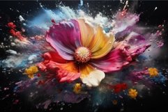 Dramatic Space colorful explosion. Powder color smoke Product Image 1